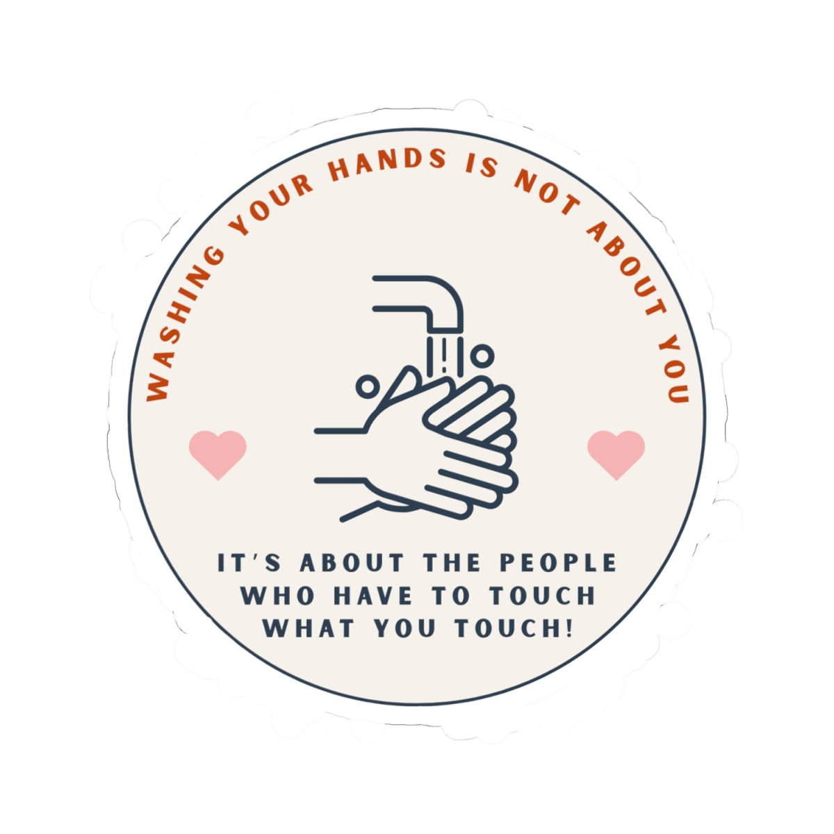 Inspirational Hand-Washing Stickers for Health Awareness, Funny Hygiene Decals, Cute Bathroom Decor, Gift for Teachers & Nurses
