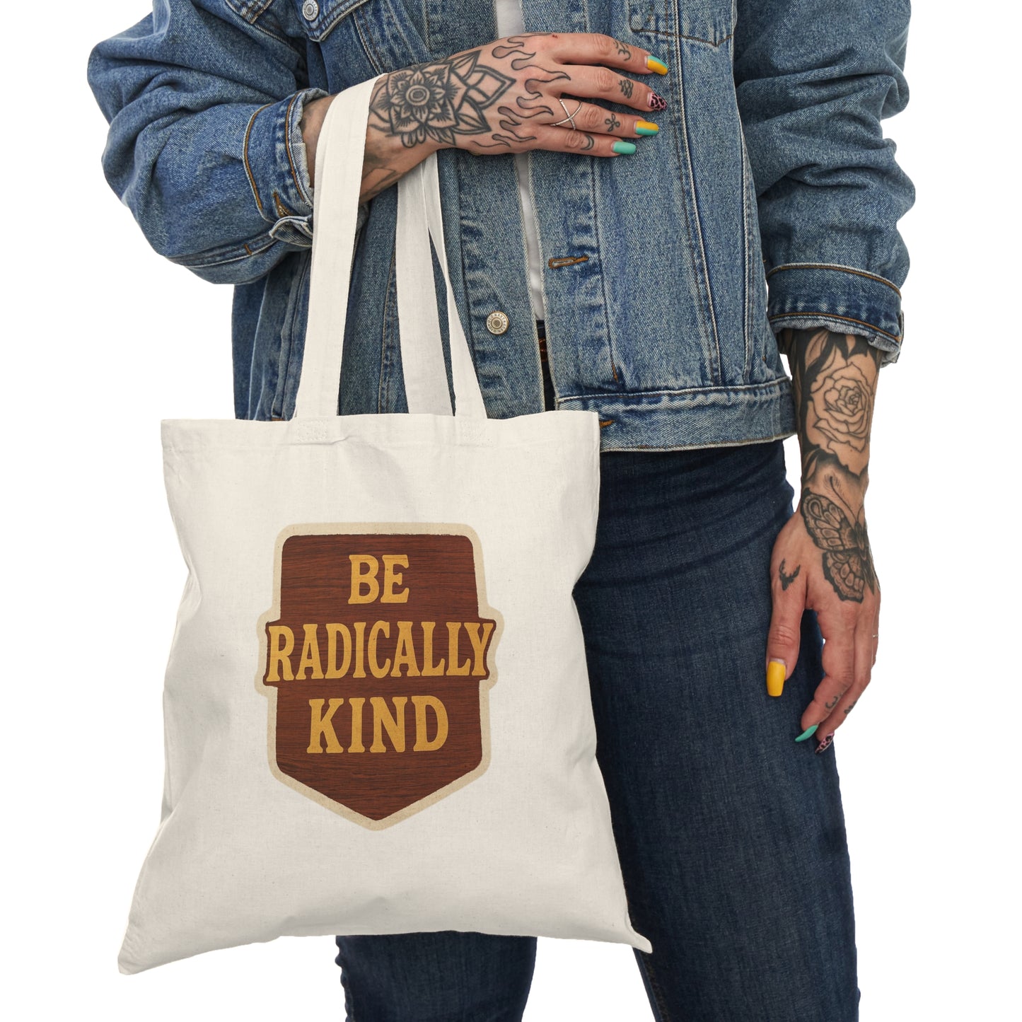 Natural Tote Bag with 'Be Radically Kind' Design - Earth-Friendly Gift for Eco-Conscious, Perfect for Shopping, Everyday Use, and [...]