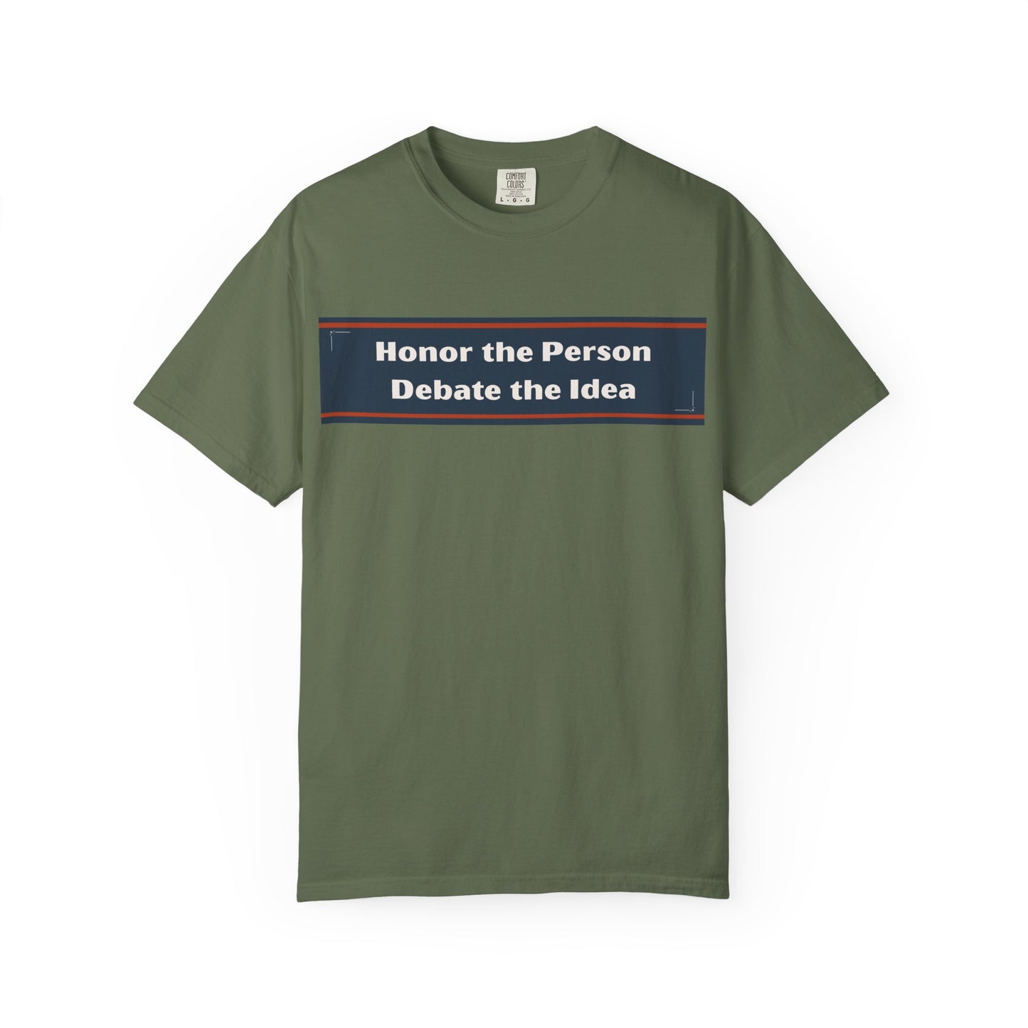 Unisex Garment-Dyed T-Shirt with 'Honor the Person, Debate the Idea' Design - Casual Wear, Gift for Debaters, Philosopher's Tee, [...]